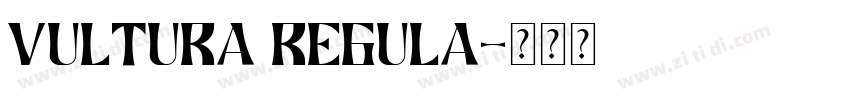 vultura regula字体转换 vultura regula字体转换